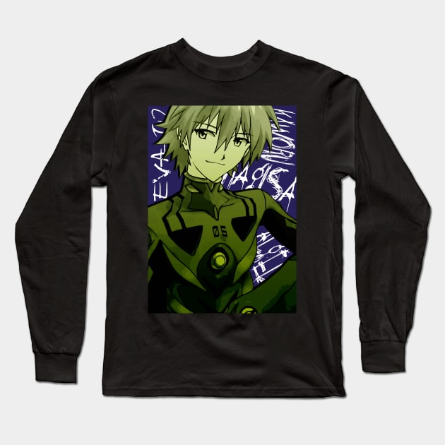 Kaworu Nagisa Long Sleeve T-Shirt by siriusreno